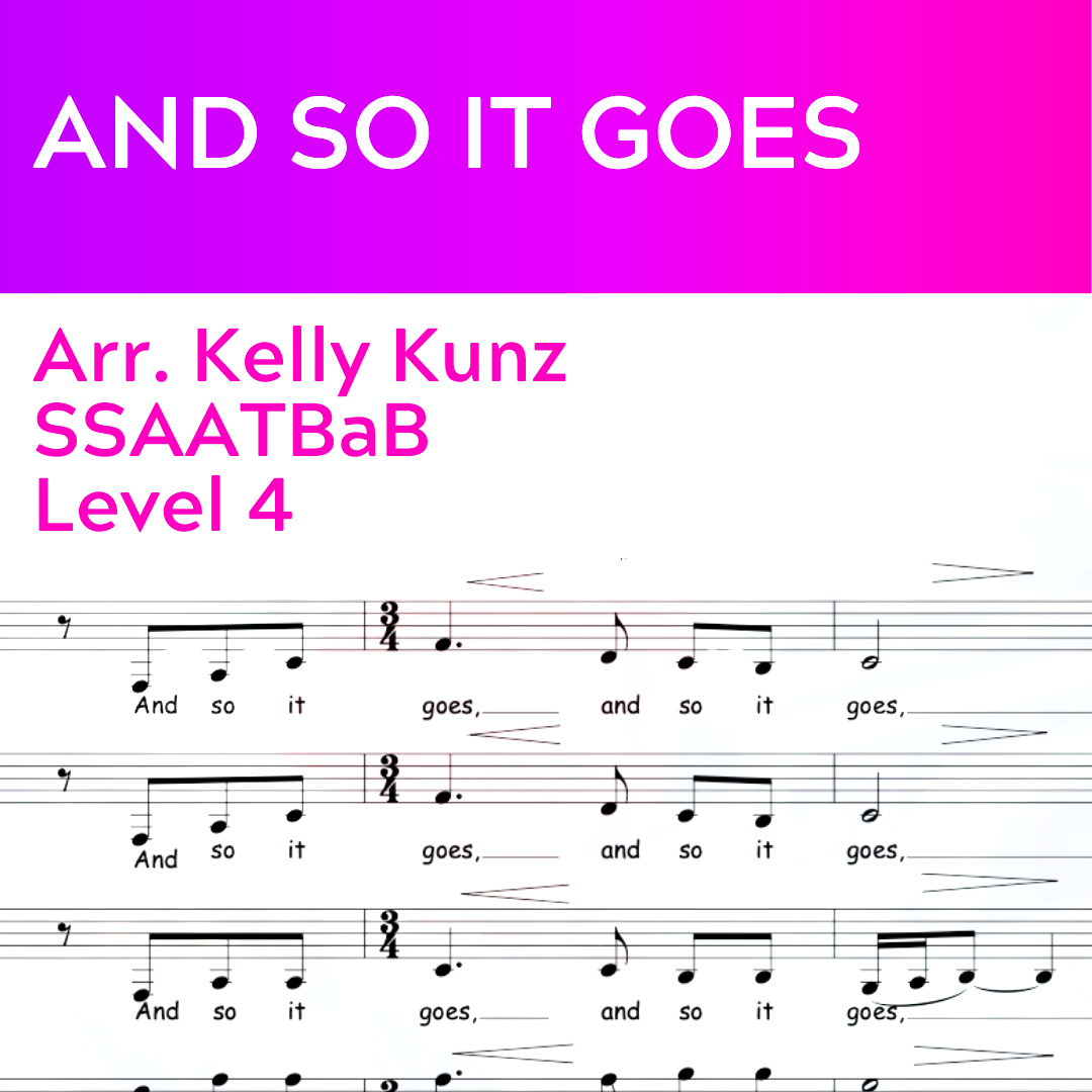 And So It Goes (SSAATBaB a cappella - L4)