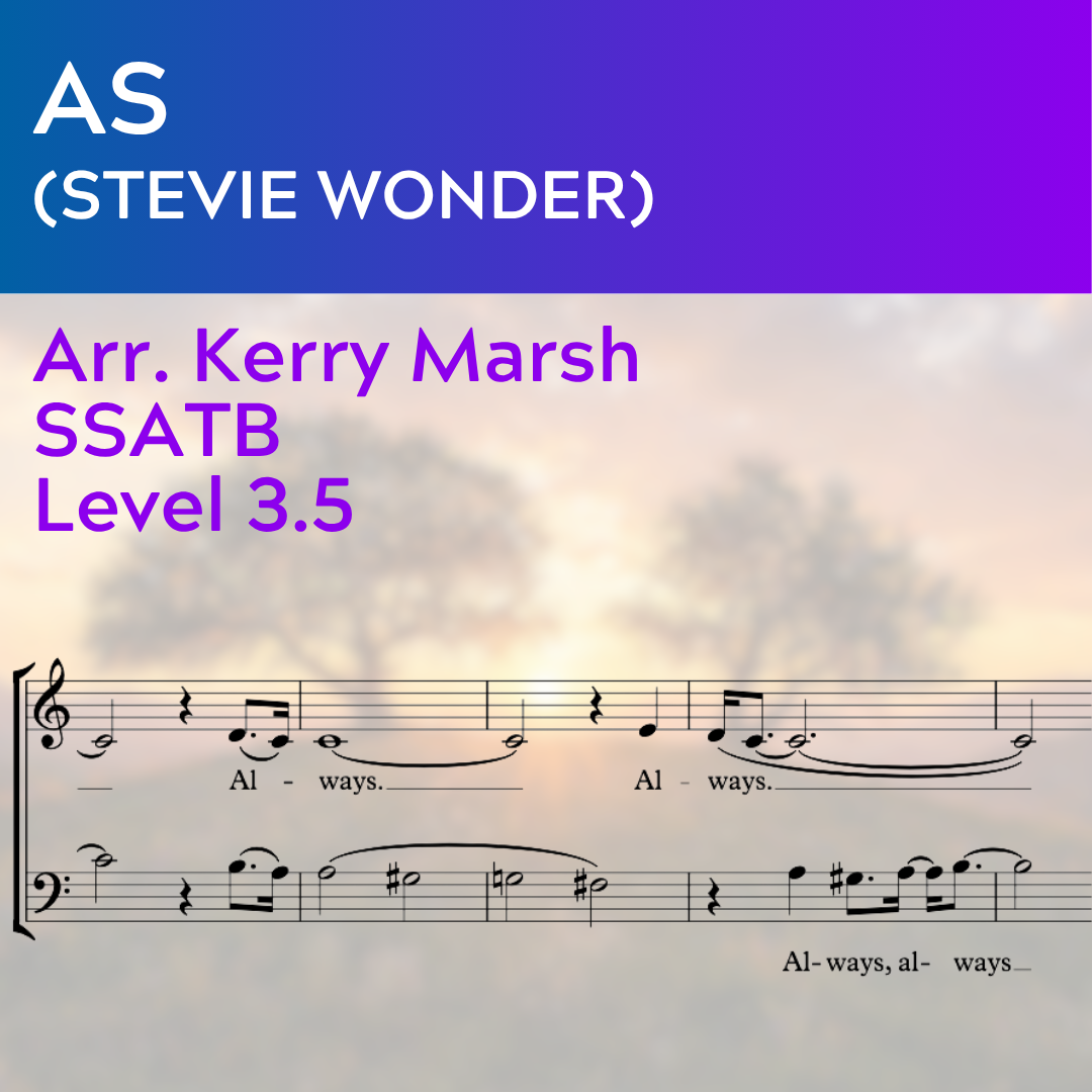 As (Stevie Wonder) (SSATB - L3.5)