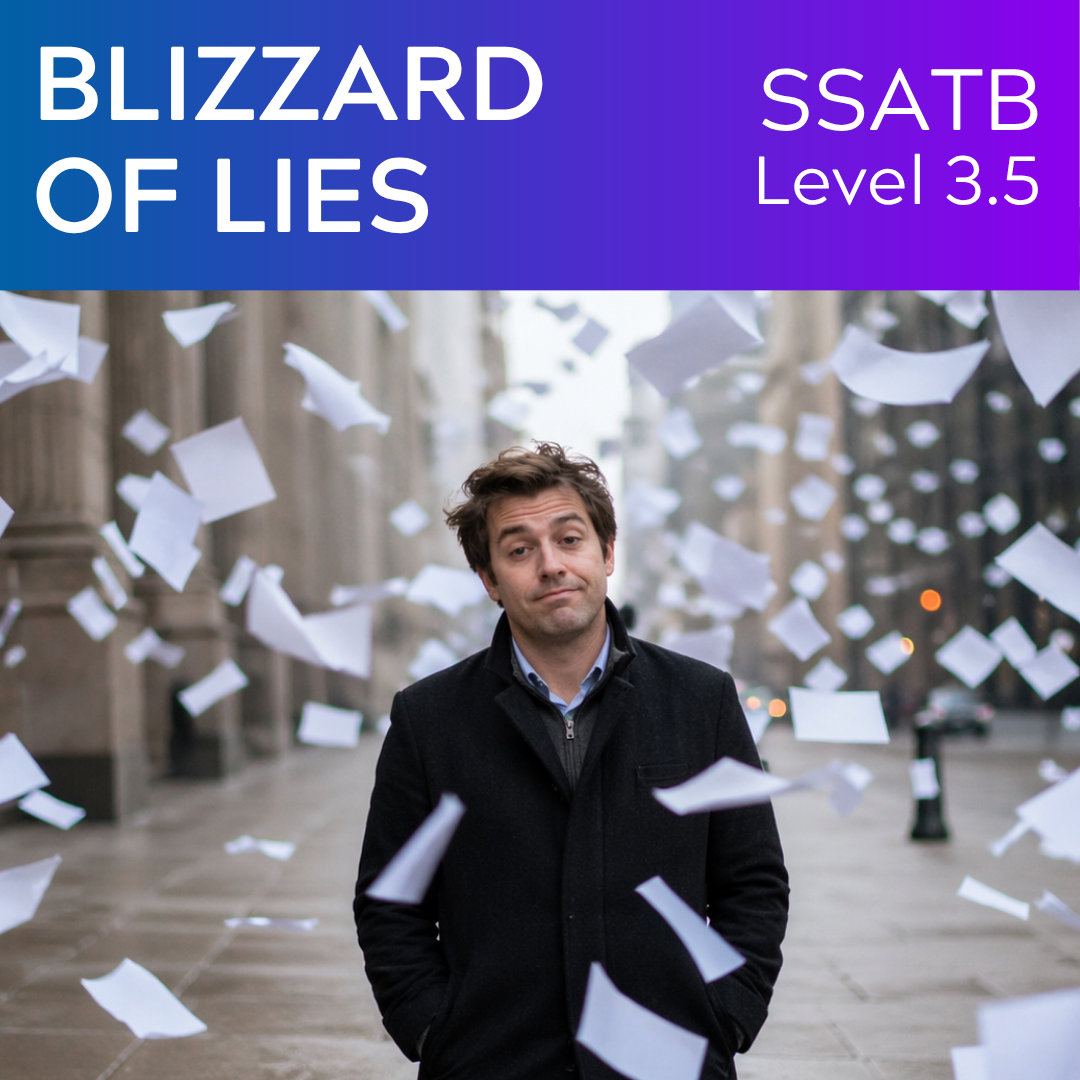 Blizzard of Lies (SSATB – L3.5)