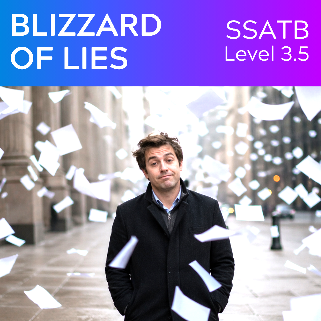 Blizzard of Lies (SSATB – L3.5)