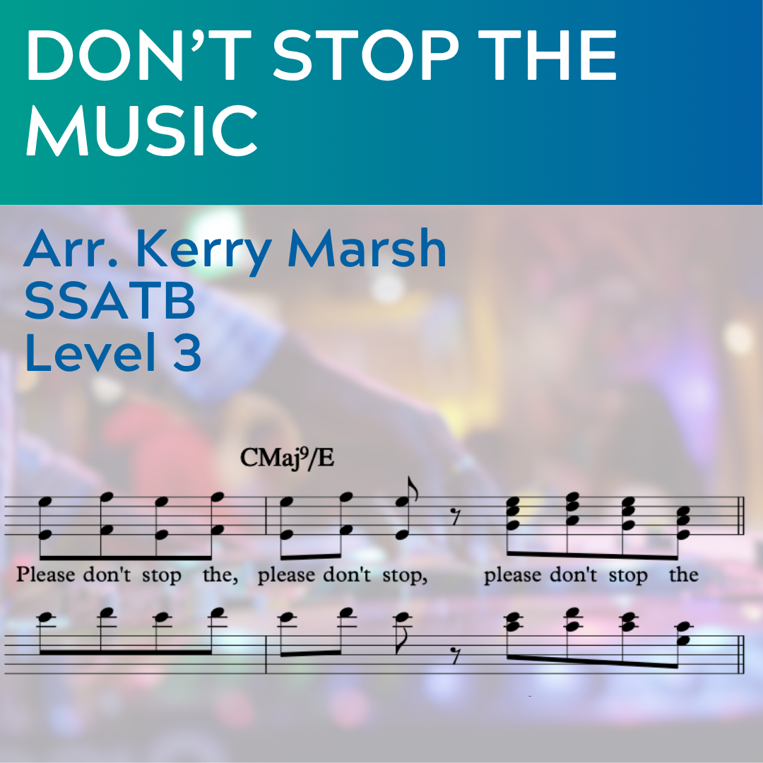 Don't Stop the Music (SSATB - L3)