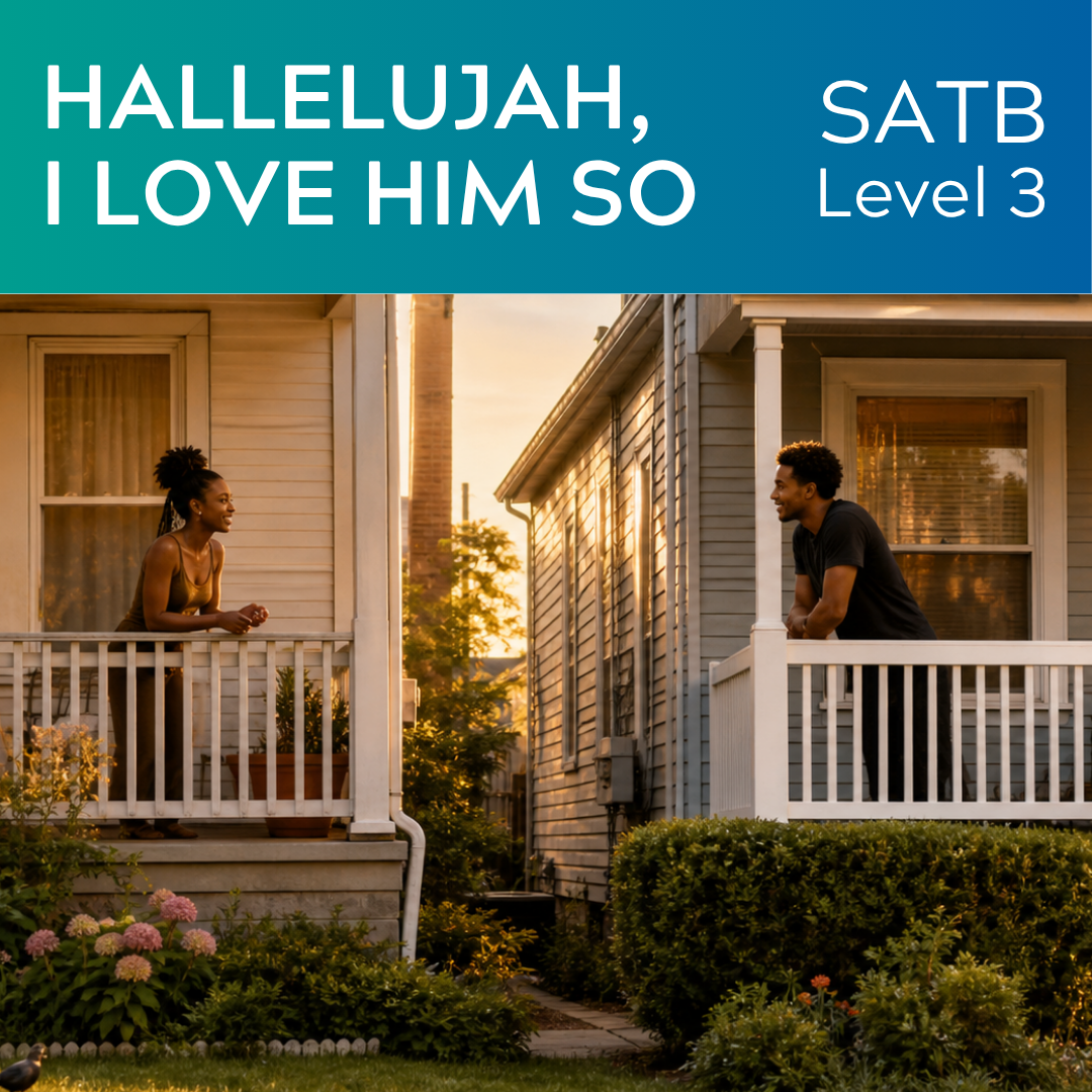Hallelujah I Love Him So (SATB mit Hörnern – L3)