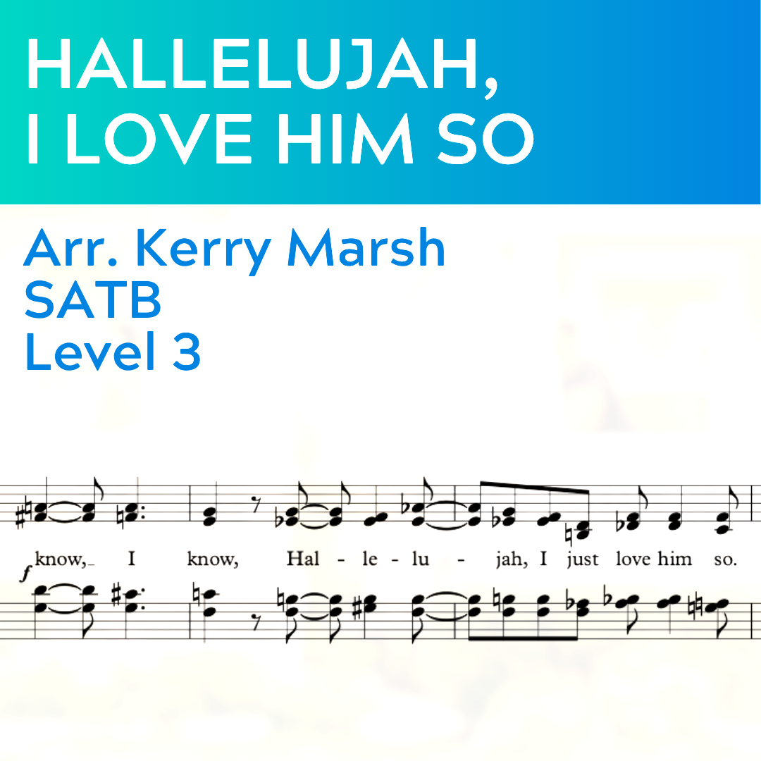 Hallelujah I Love Him So (SATB mit Hörnern – L3)