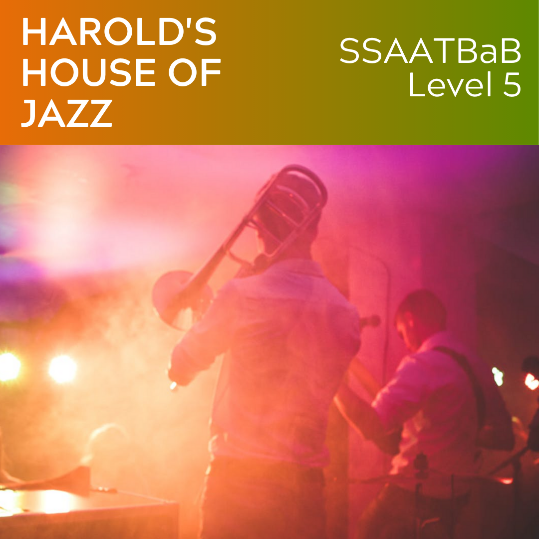 Harold's House of Jazz (SSAATBaB - L5) BIG BAND Chart verfügbar