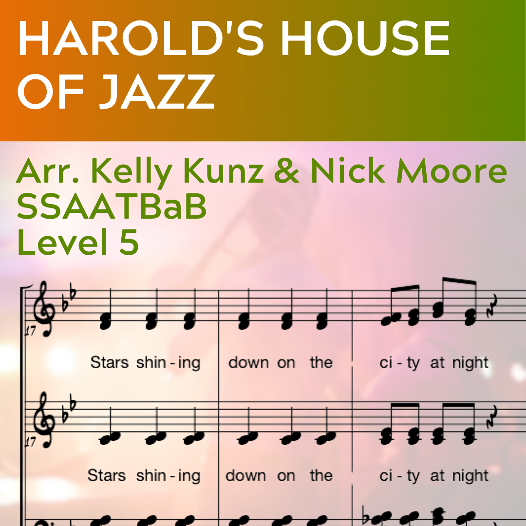 Harold's House of Jazz (SSAATBaB - L5) BIG BAND Chart verfügbar