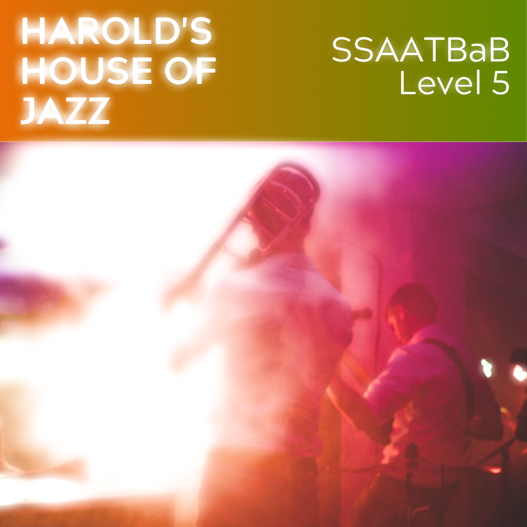 Harold's House of Jazz (SSAATBaB - L5) BIG BAND Chart verfügbar