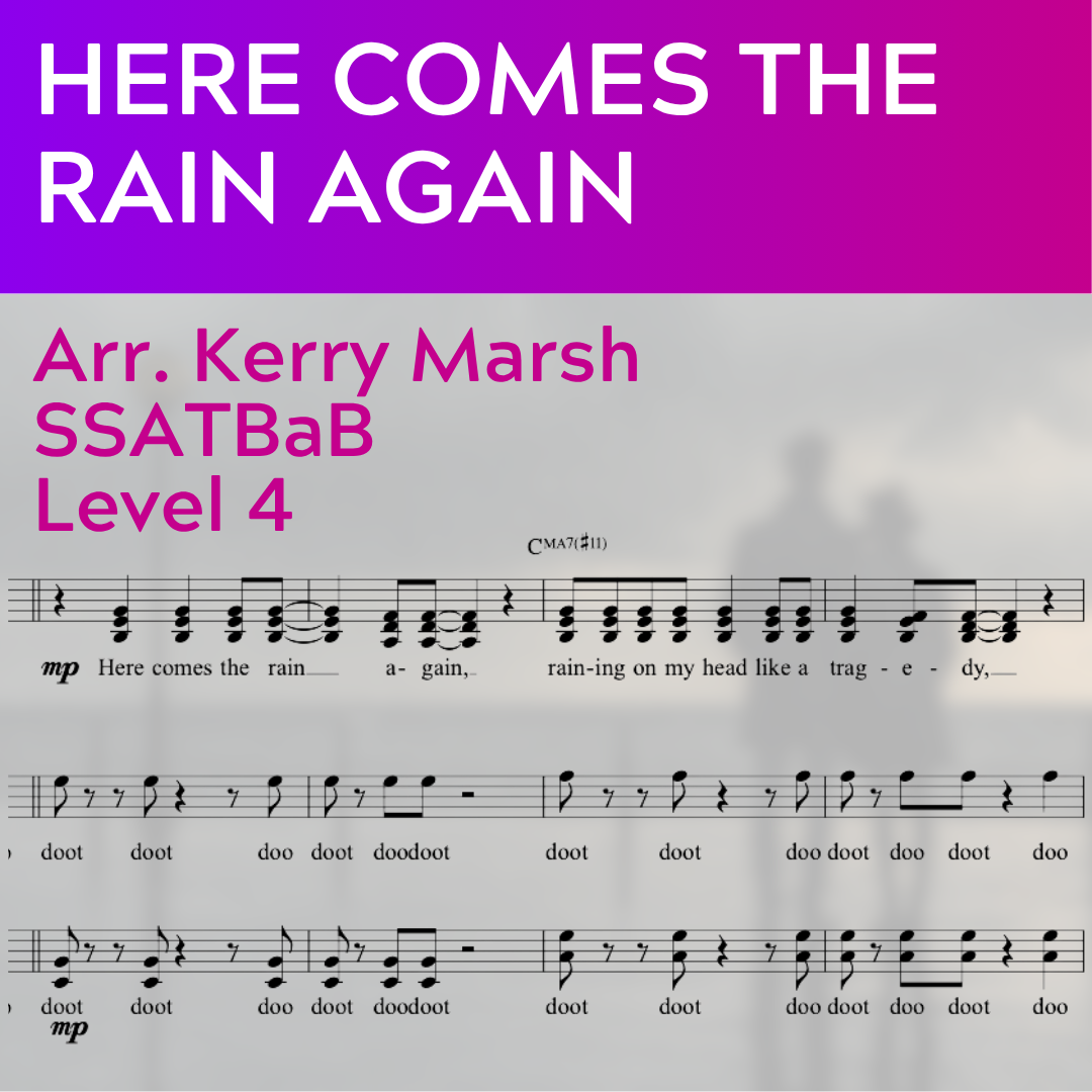 Here Comes the Rain Again (SSATBaB - L4)