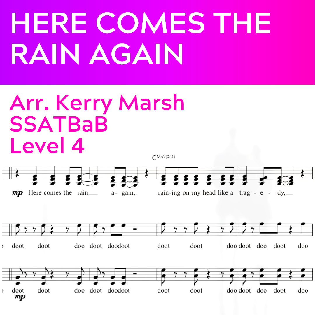 Here Comes the Rain Again (SSATBaB - L4)