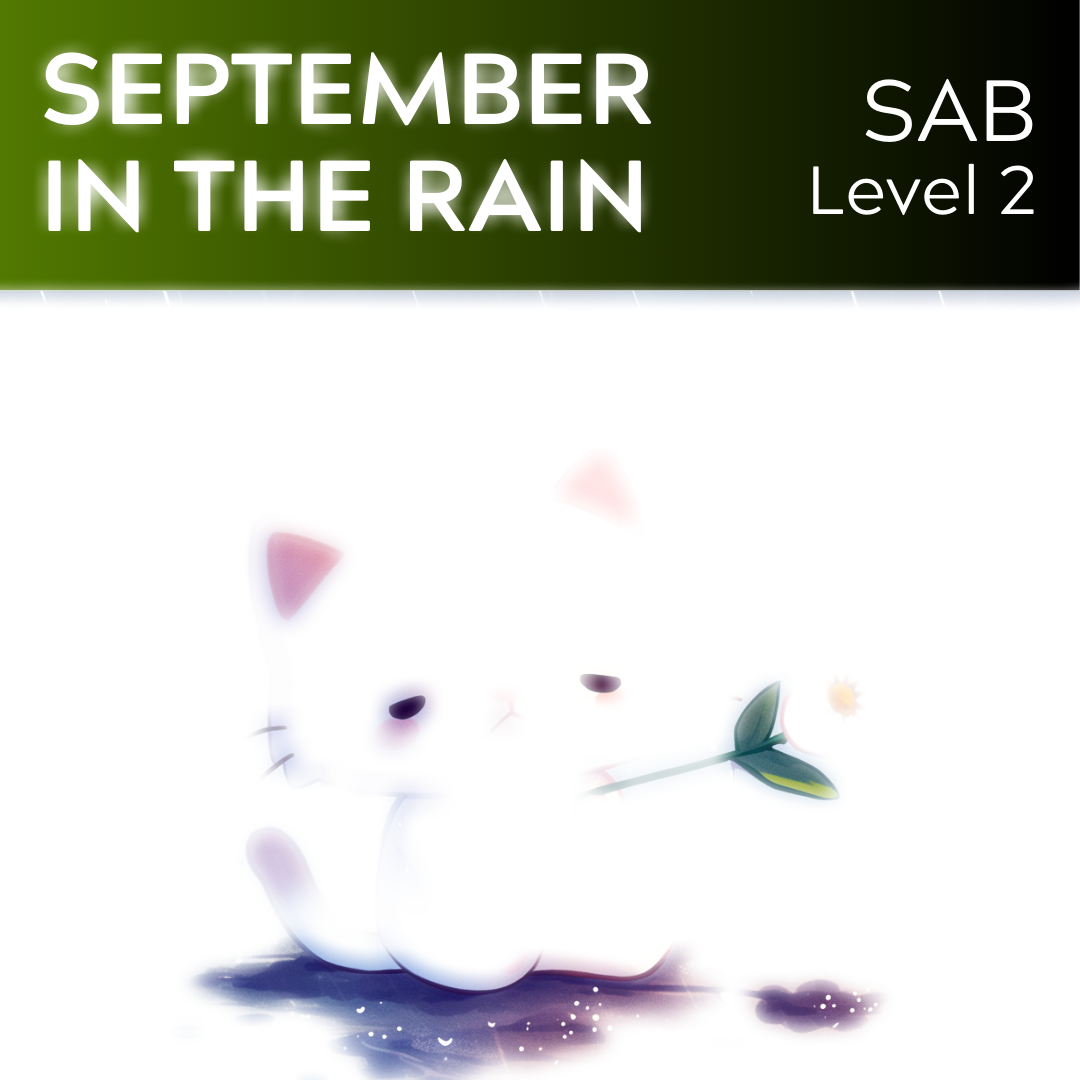 September in the Rain (SAB - L2)